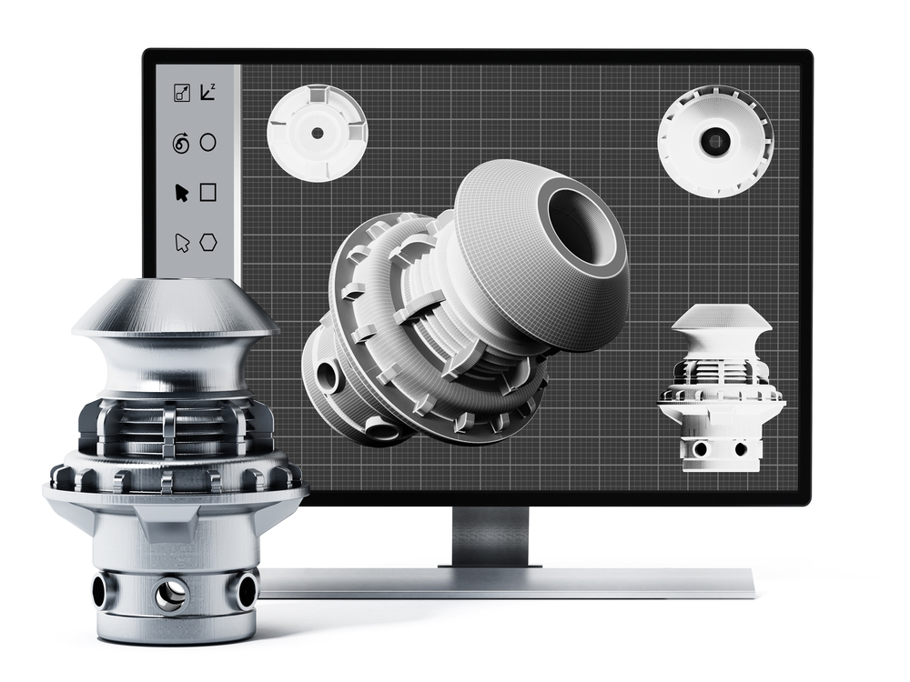 3d,Product,Design,Software,And,Manufactured,Product.,3d,Illustration.